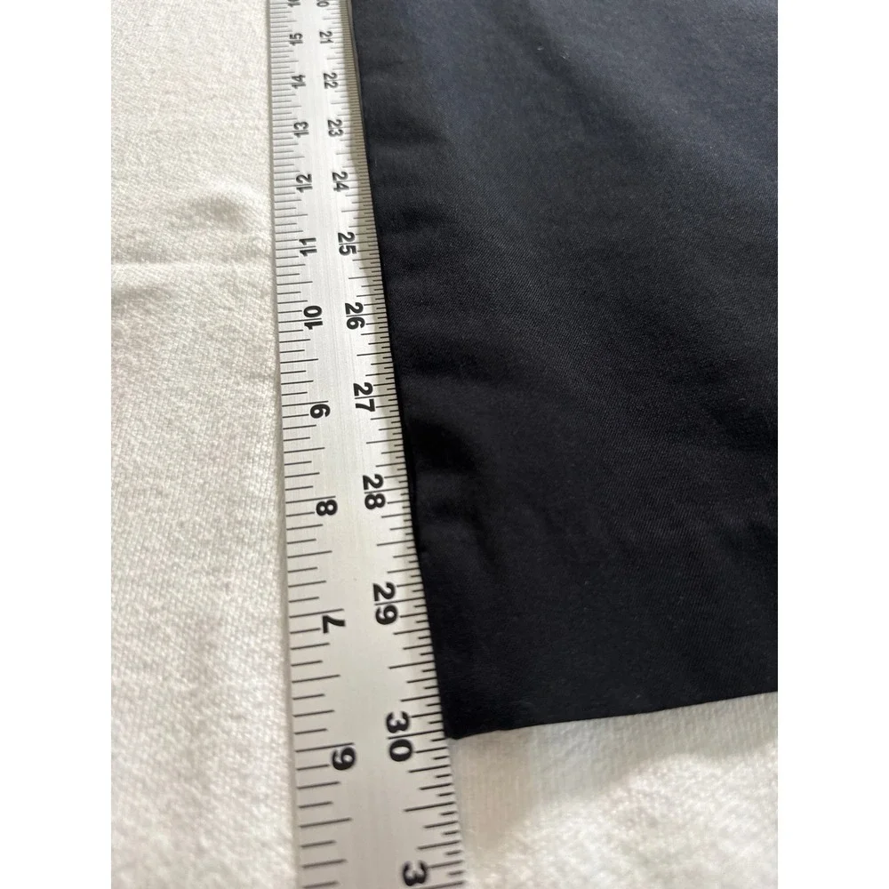 Old Navy Pixie Straight High Rise Secret-Smooth Pants Black 4 Tall